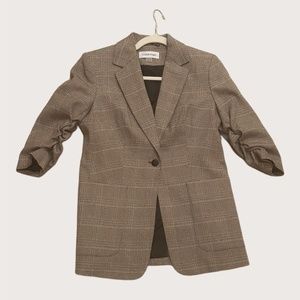 Calvin Klein Plaid Blazer Brand New Never Worn 2P